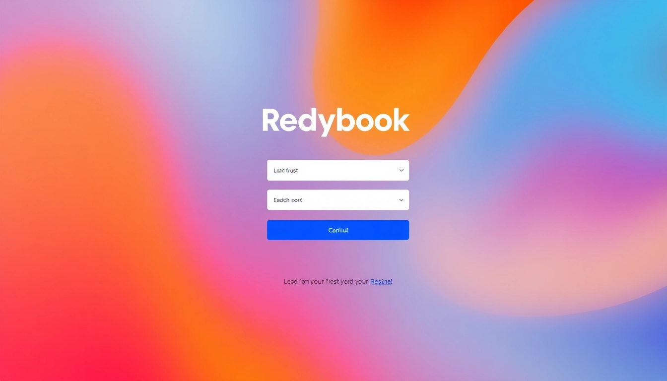 Secure Reddybook login screen showing user credentials entry with a sleek, user-friendly interface emphasizing safety and accessibility for online betting customers.
