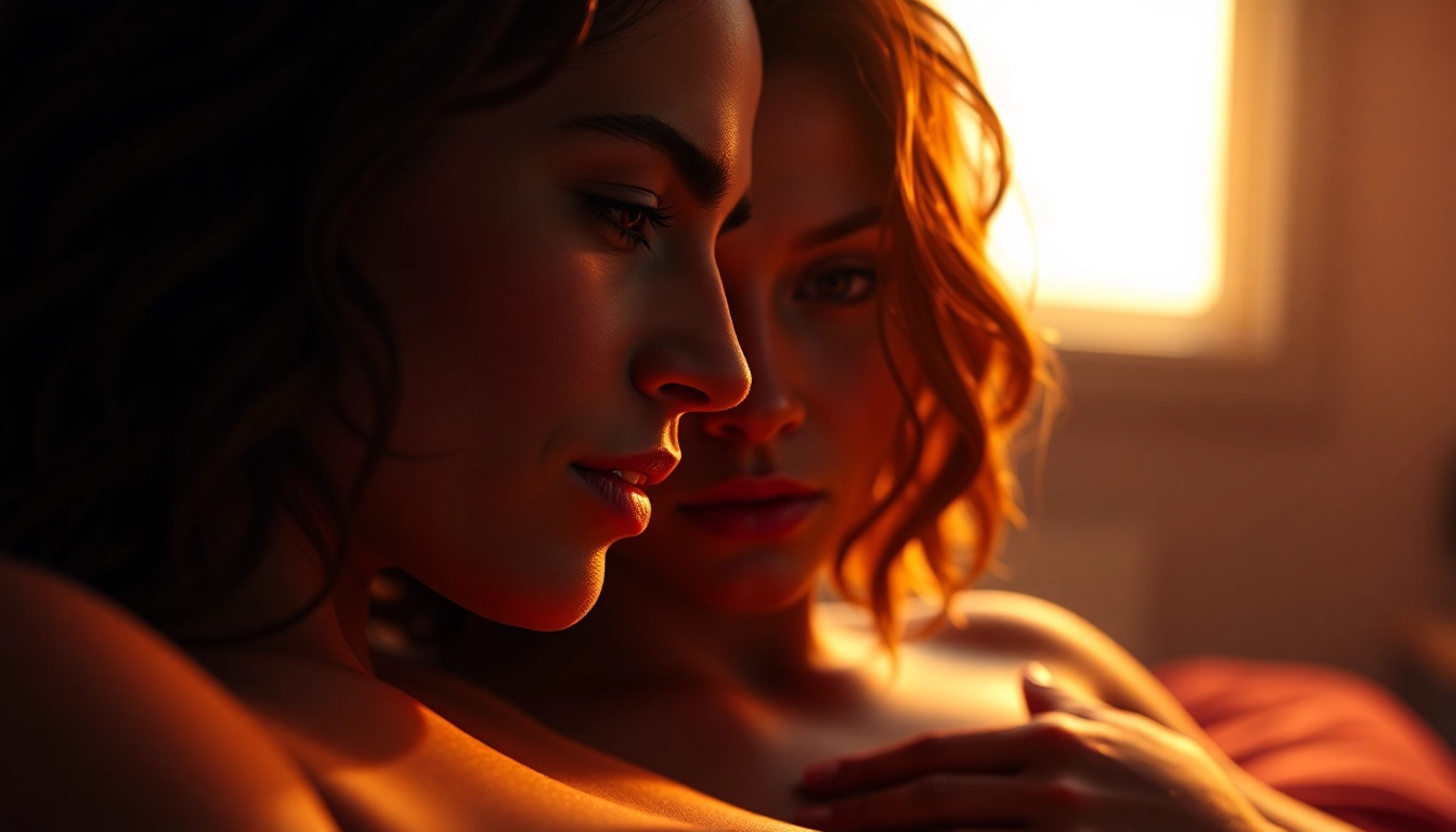 Engaging visual created with a top nsfw image generator showcasing hyperrealistic adult characters in vivid settings, with detailed textures and expressive features for immersive experience.