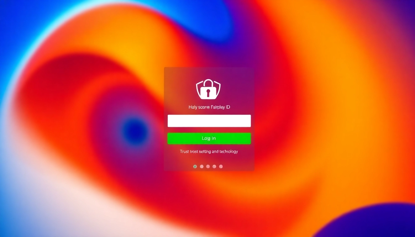 Fairplay Id registration interface with secure login and sports betting features, highlighting trust and technology.