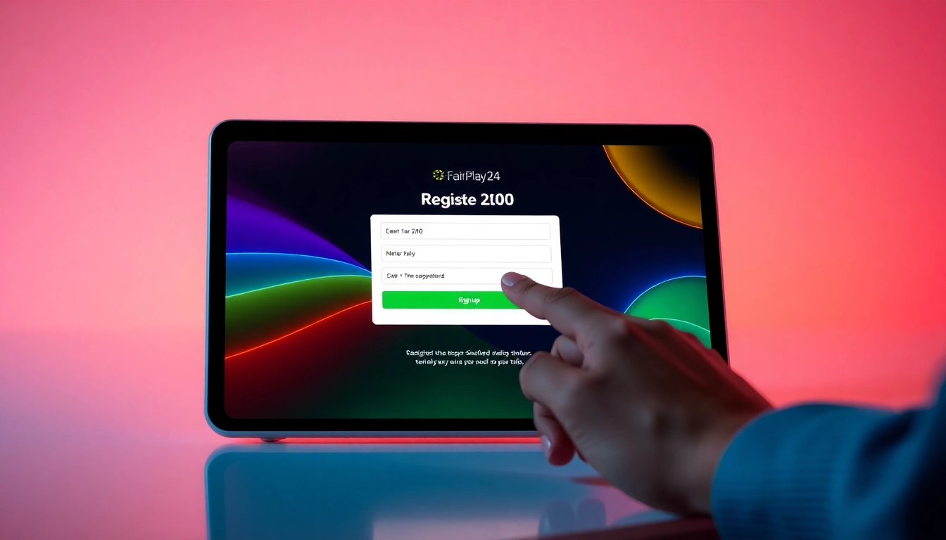Guide to FairPlay24 register process on a user-friendly online betting platform with clear