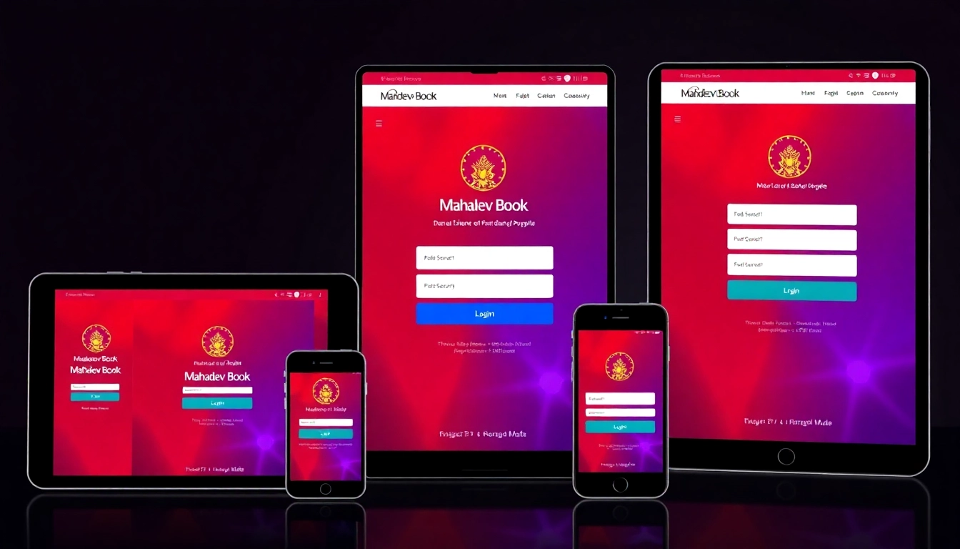 Secure Mahadev book login screen with easy access to Indian sports betting and casino games