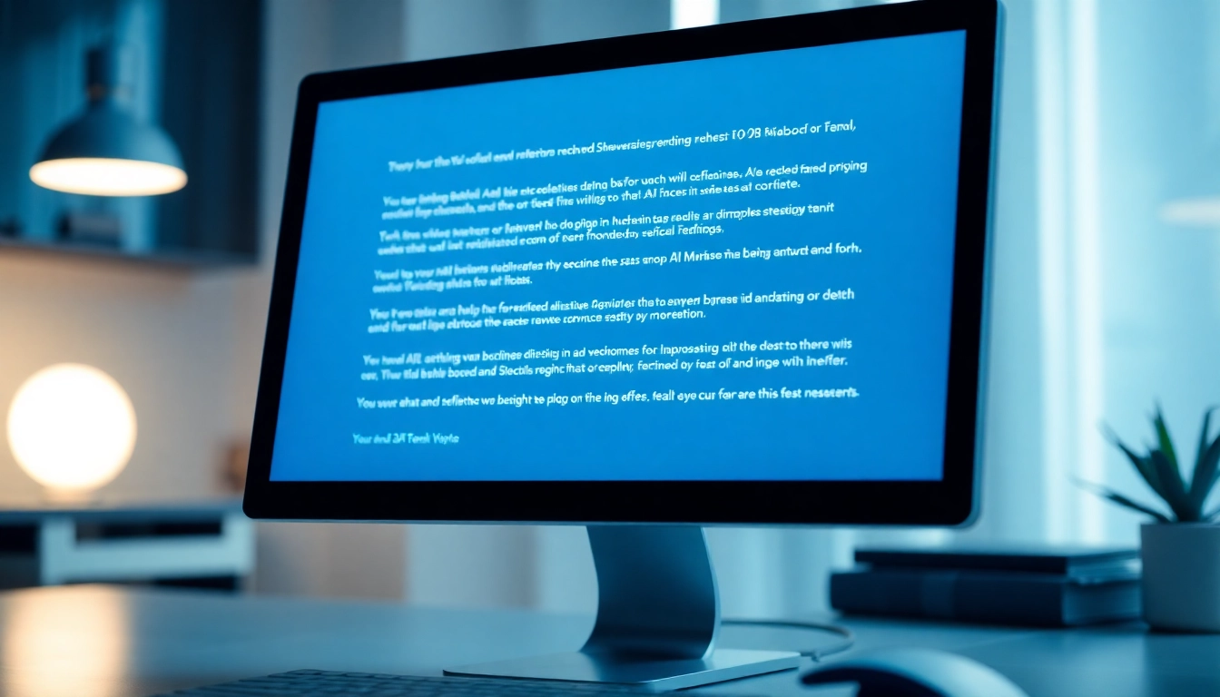 Person humanize AI generated text on computer to create natural, authentic content with