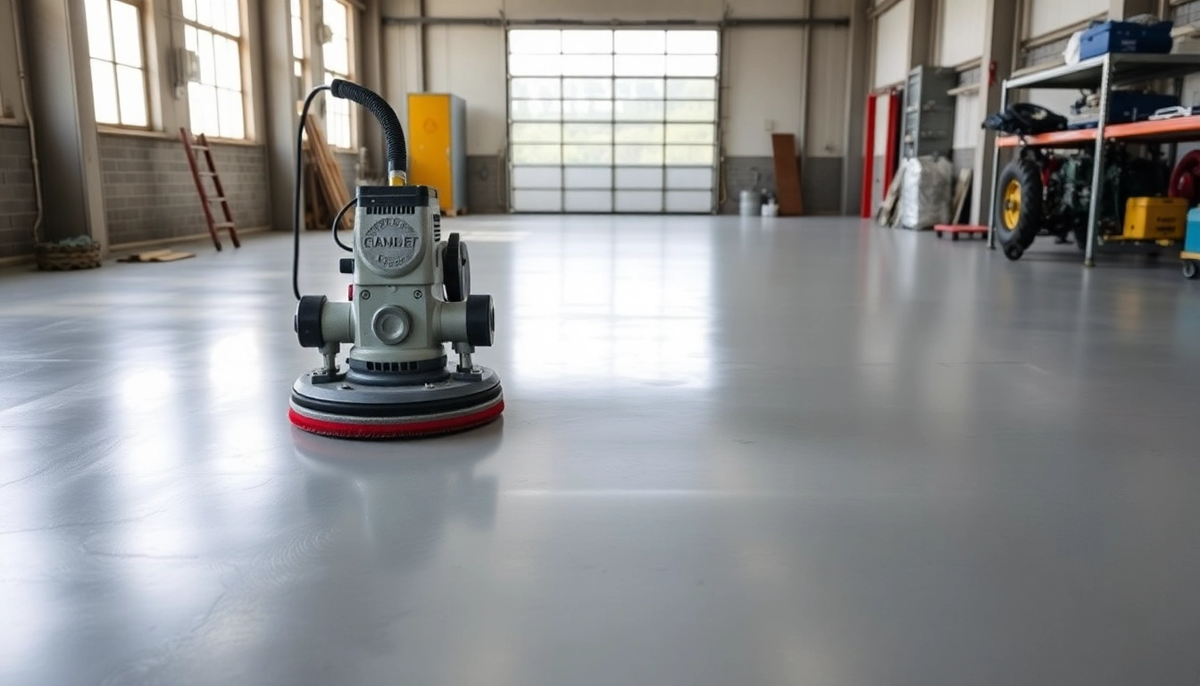 Professional floor preparation in Birmingham with diamond grinding for a smooth, level surface